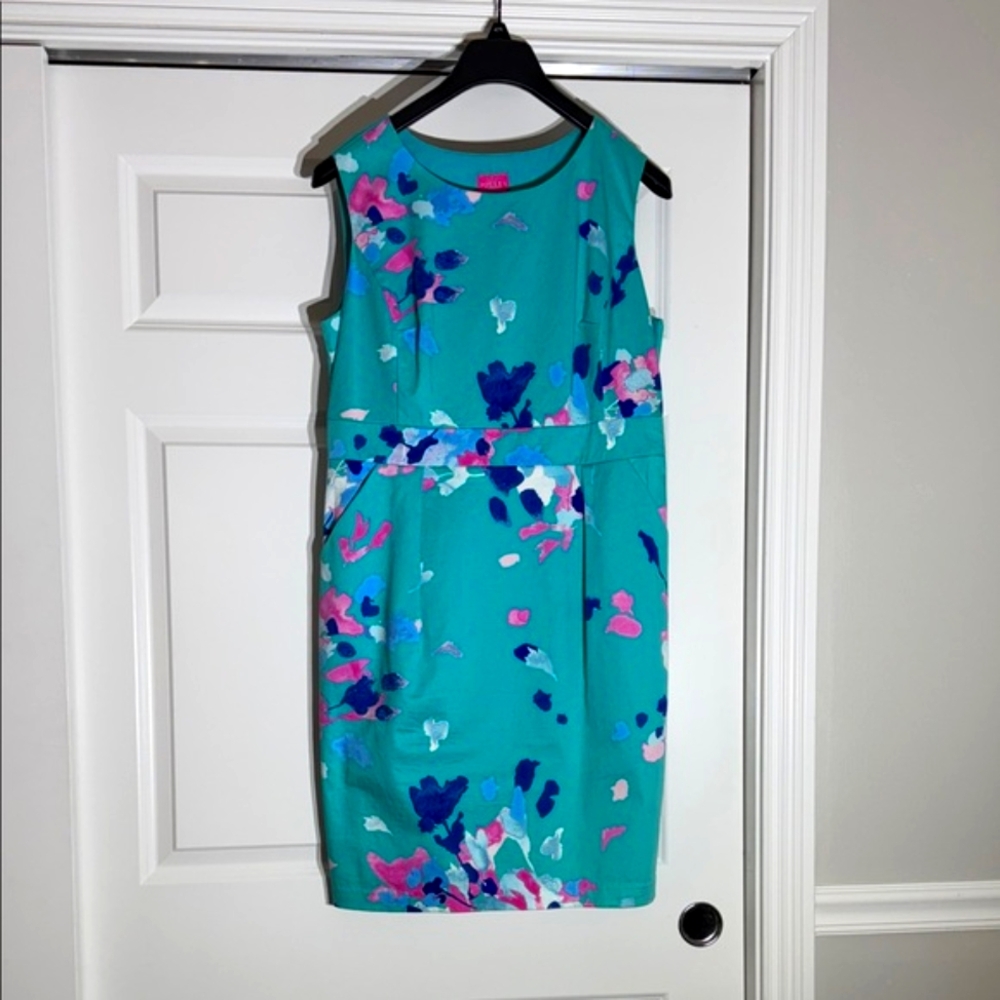 Joules Teal Floral Dress